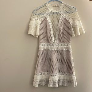 Saylor White Lace Dress